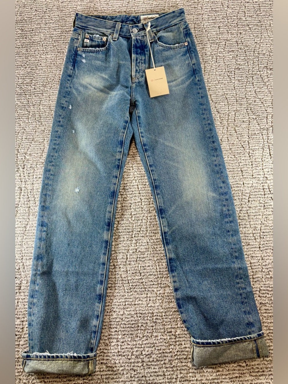 NEW Adriano Goldschmied Women’s Size 24 AG-ed Alexxis Straight High Rise Jeans